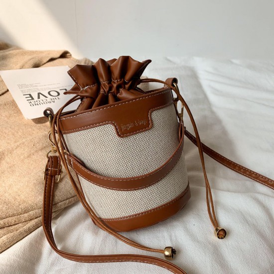 Ladies' Bucket Bag New Simple women's bucket bags Popular Fashion Shoulder Bag