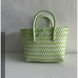 Vintage Luxury Casual Tote Handbag for Women Handmade Straw Beach Camping Bag Handwoven Basket Style Handbag