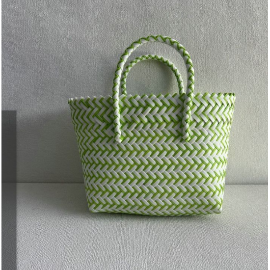 Vintage Luxury Casual Tote Handbag for Women Handmade Straw Beach Camping Bag Handwoven Basket Style Handbag