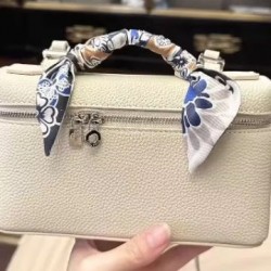 Handbag Women'S New Single Shoulder Crossbody Lychee Patterned Pu Versatile Temperament Makeup Bag