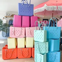 High Quality Fashion Waterproof EVA Beach Bag Tote Bag Womens Summer Handbags